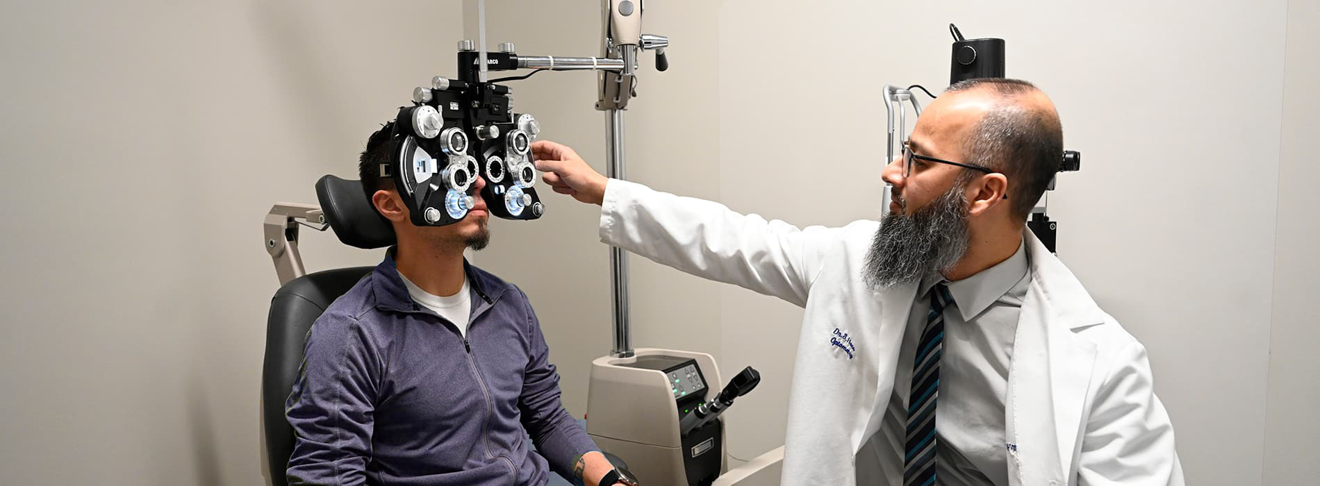 eye exam by UDM doctor